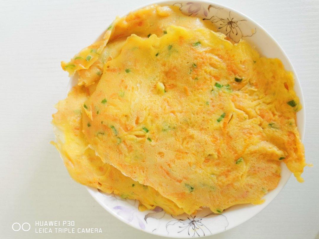 胡萝卜丝鸡蛋饼