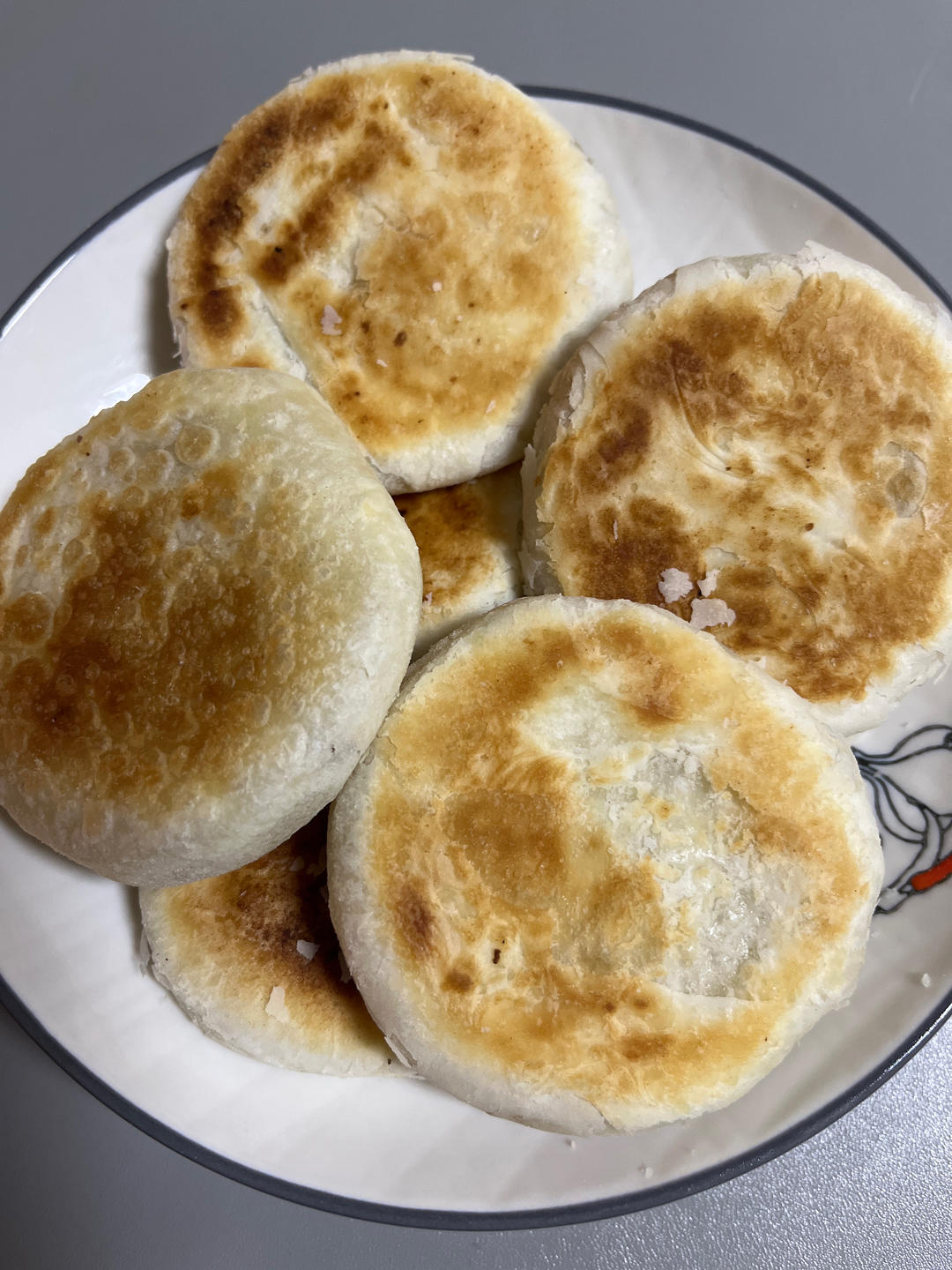 平底锅版酥掉渣豆沙小酥饼