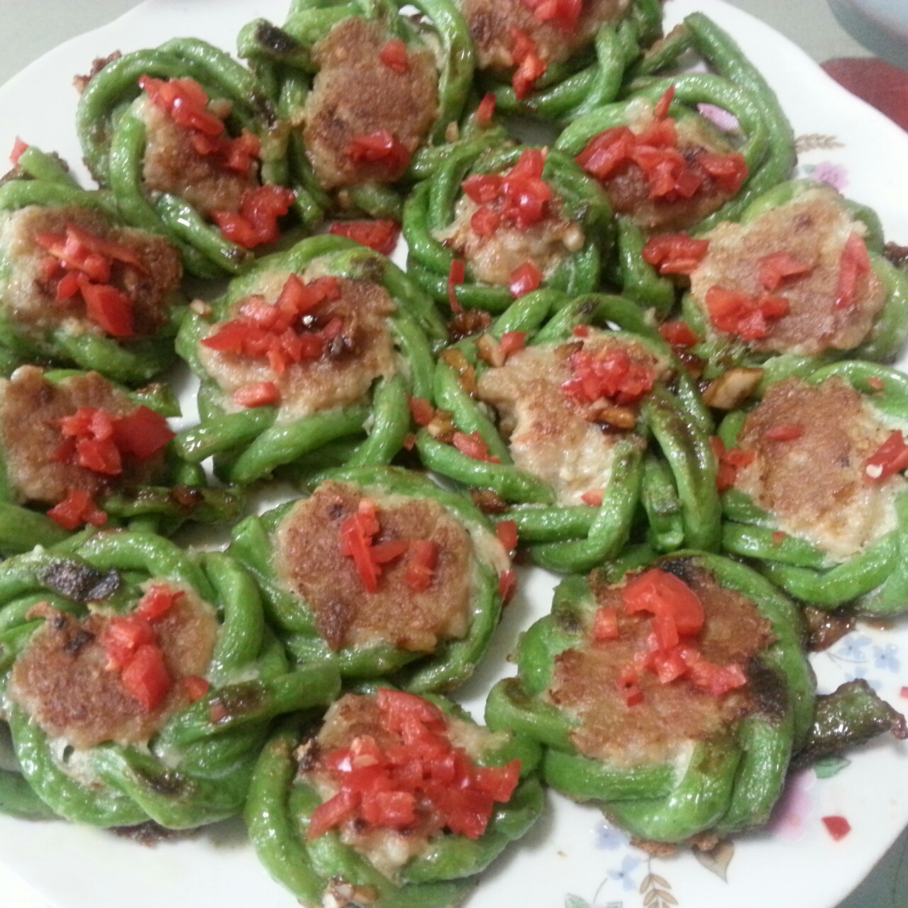 豇豆酿肉