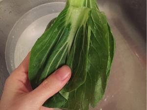 【宝宝辅食】麻油青菜鸡米糊的做法 步骤1