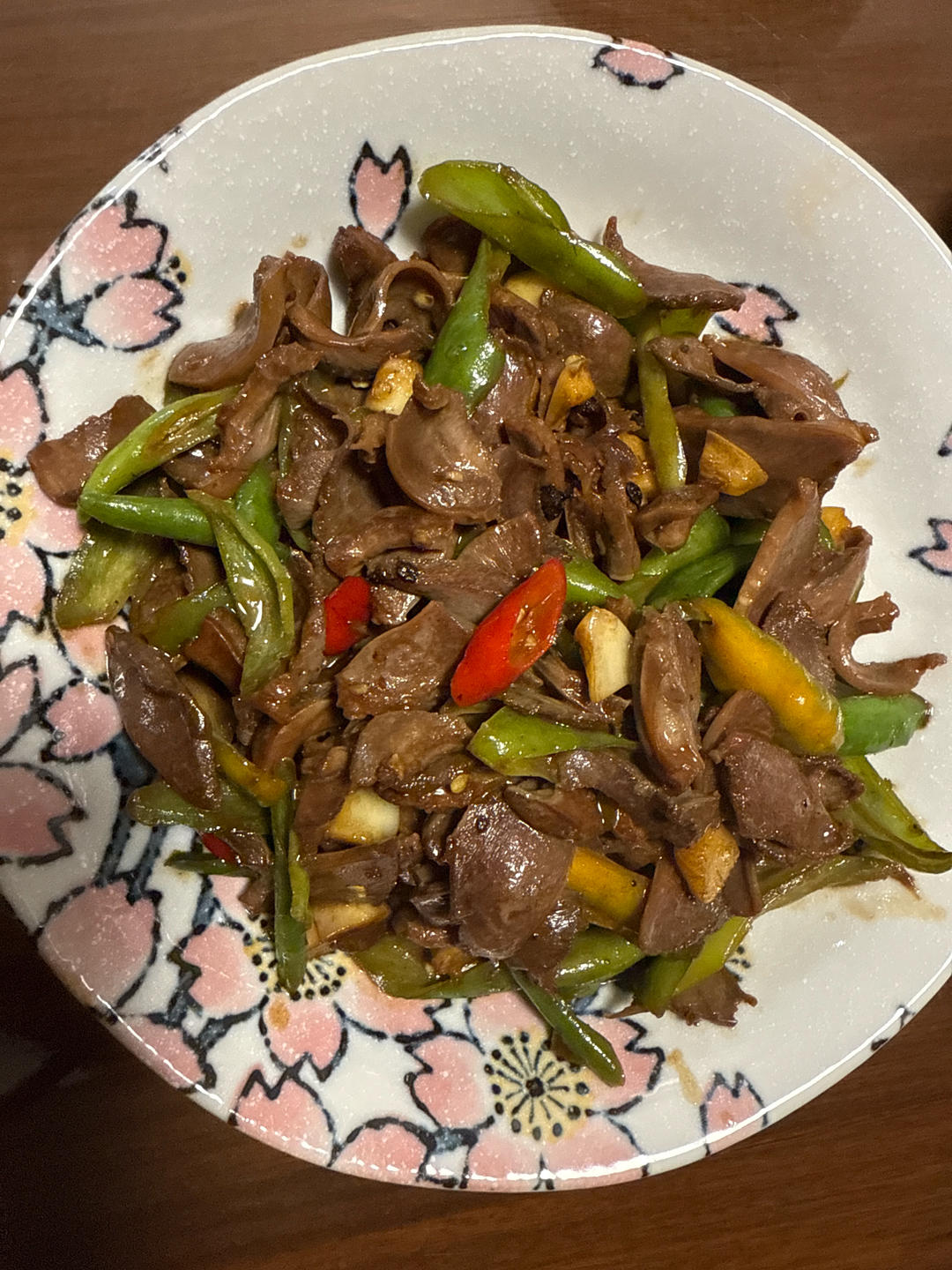 爆炒酸辣鸭胗