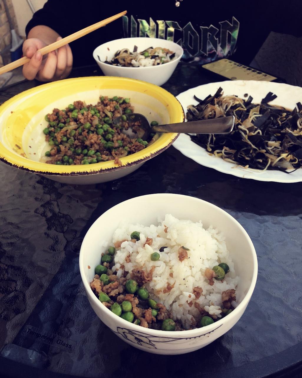 豌豆炒肉末