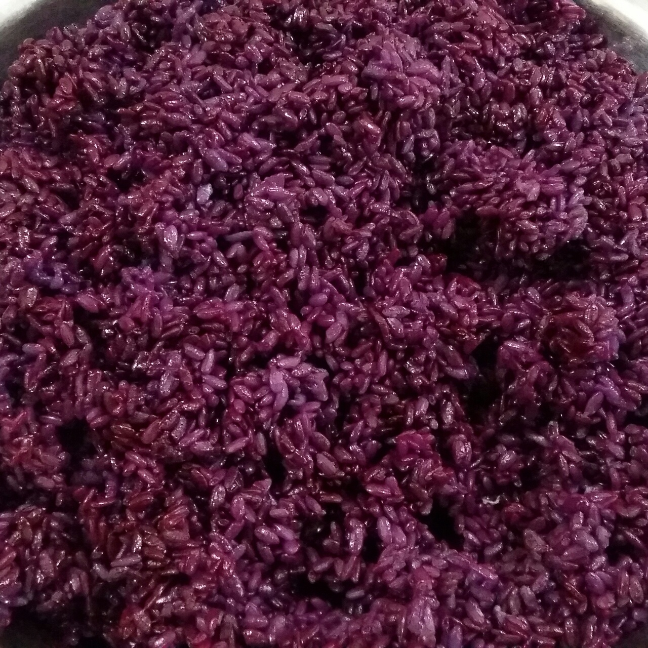 质朴的家乡味----紫色糯米饭
