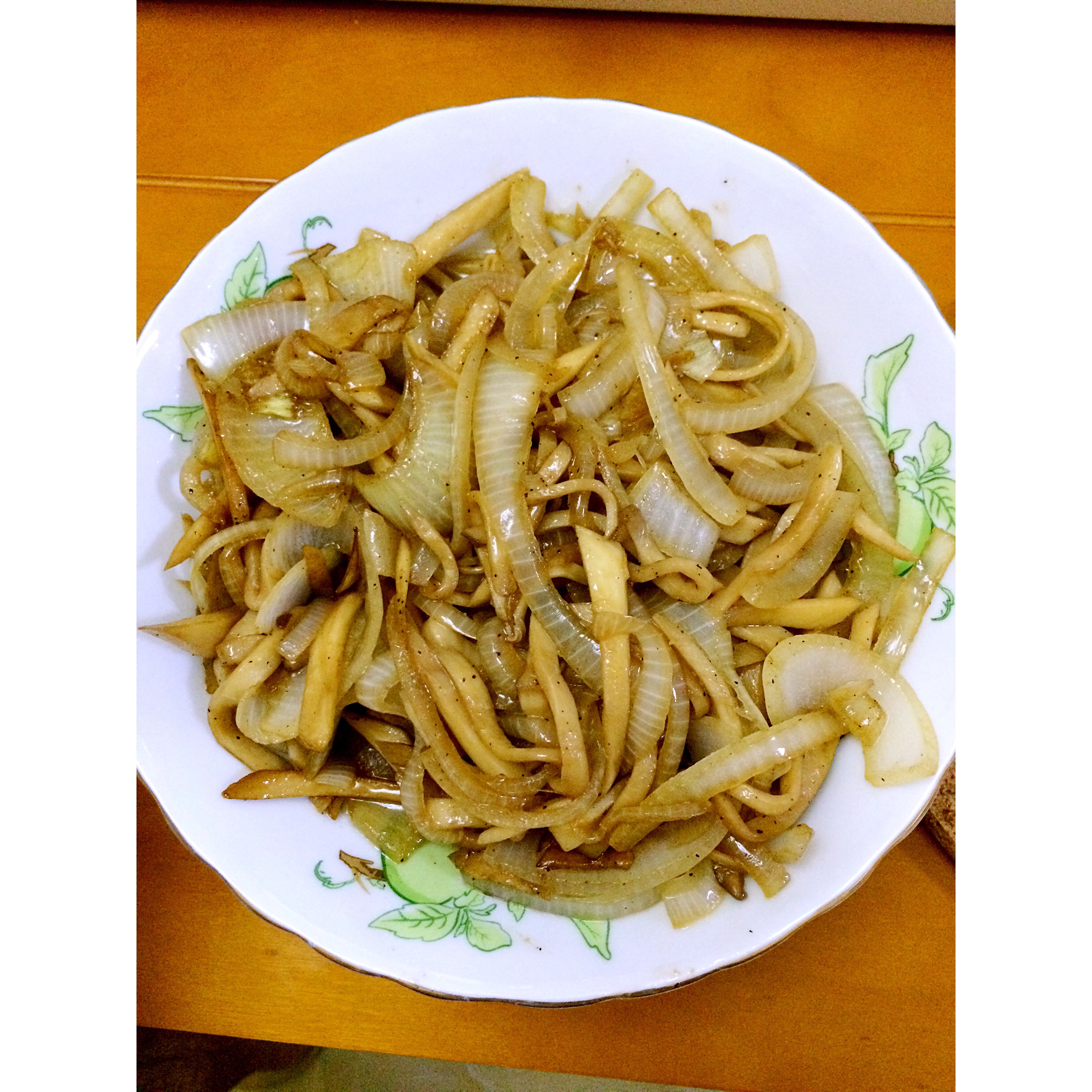 洋葱遇到杏鲍菇