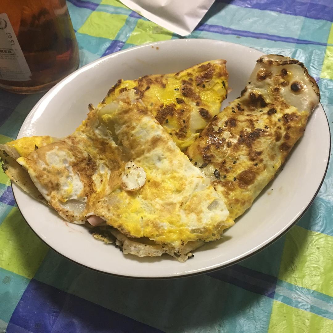 平底锅版煎饼果子