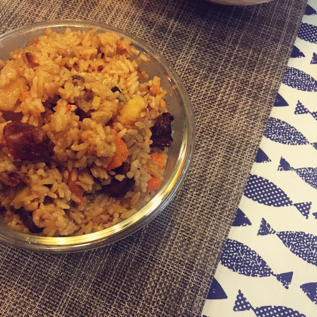 好吃上天的腊肠焖饭