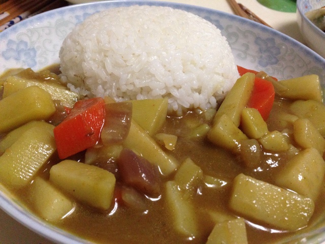 素咖喱饭