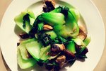 🉐️吃素系列：少油少盐的十分钟小炒：蘑菇炒油菜