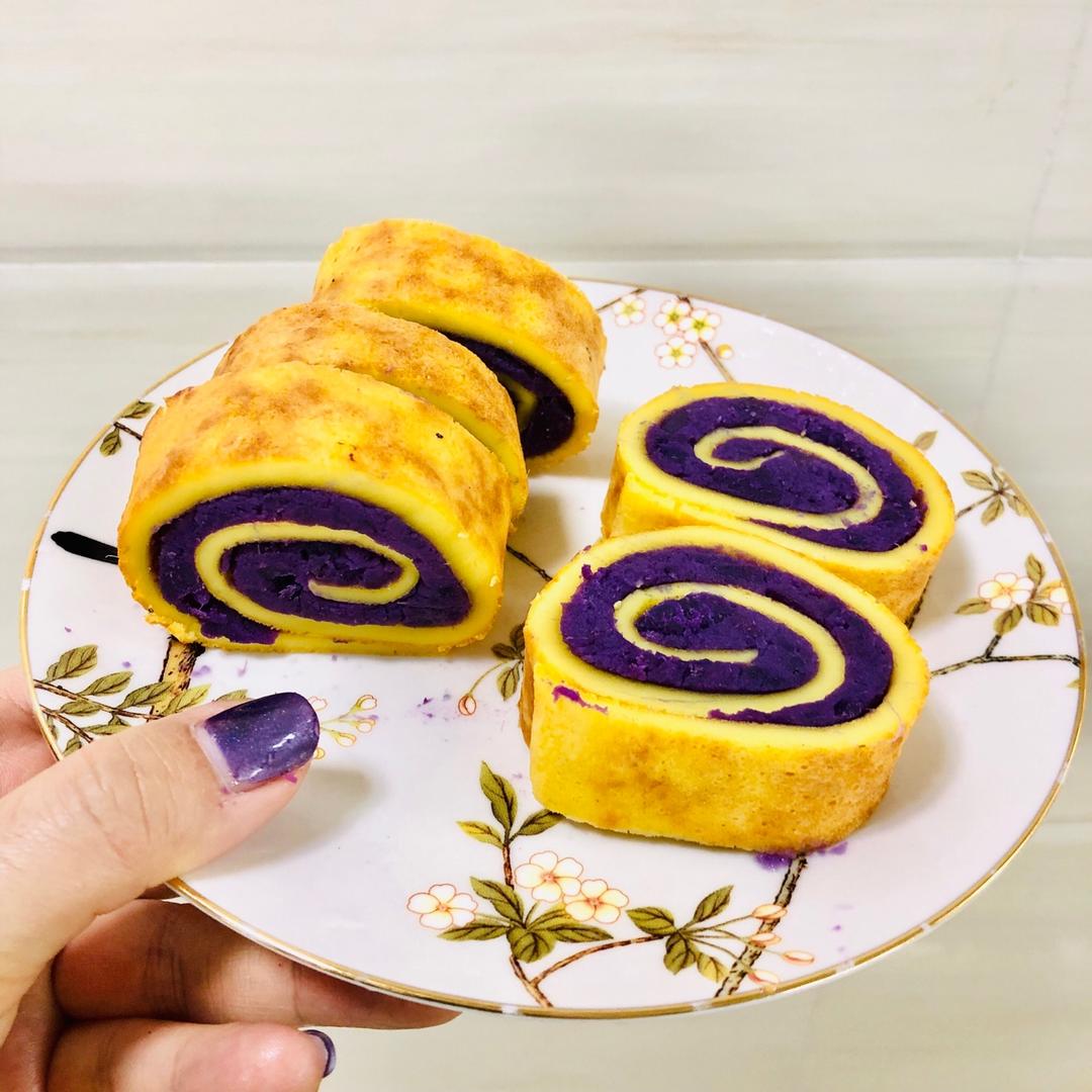 紫薯蛋卷