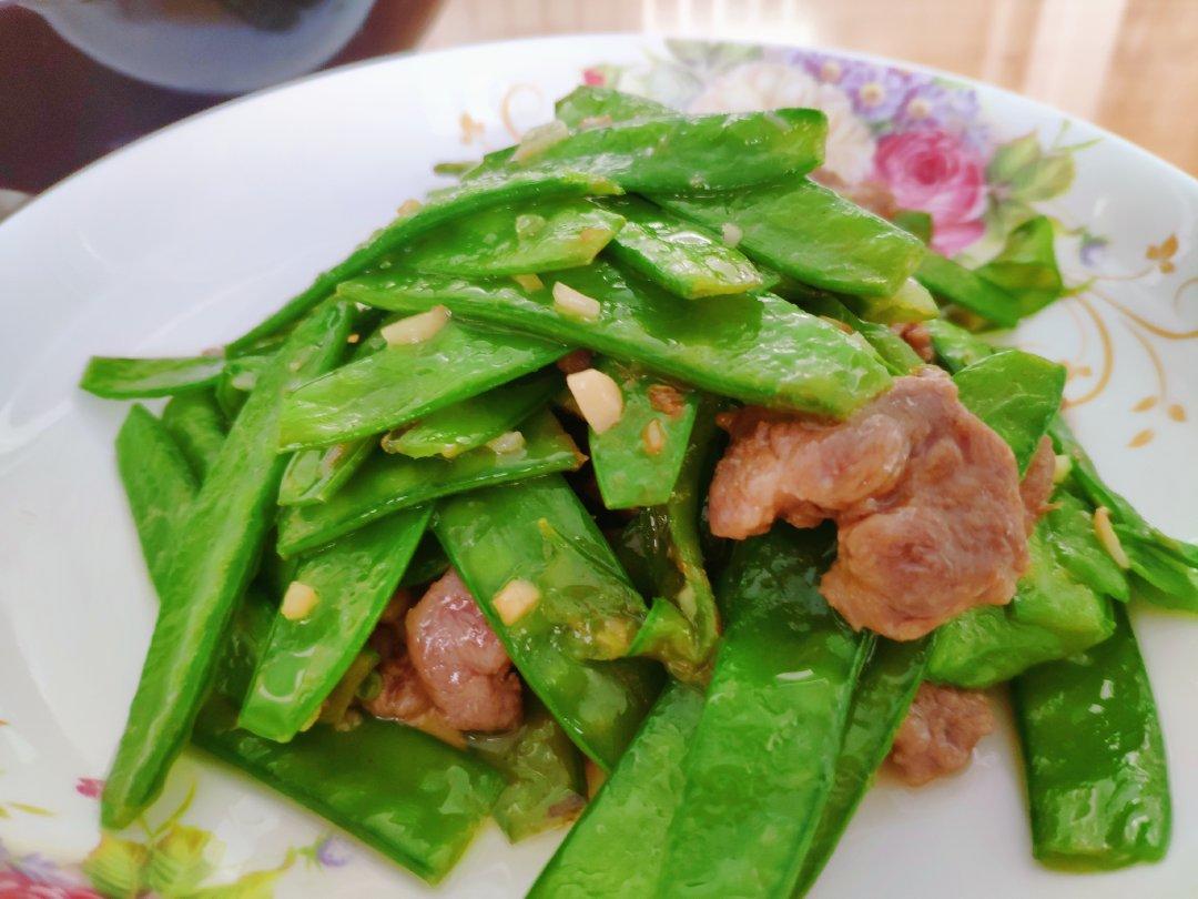 腊肠炒荷兰豆