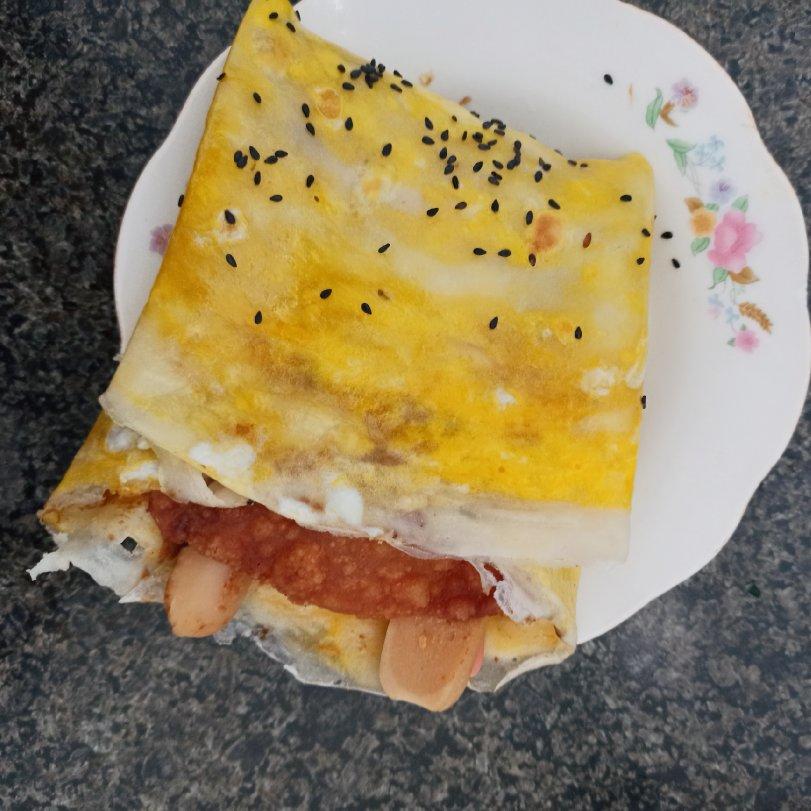 煎饼果子（超详细步骤 甜面酱都是自制的）
