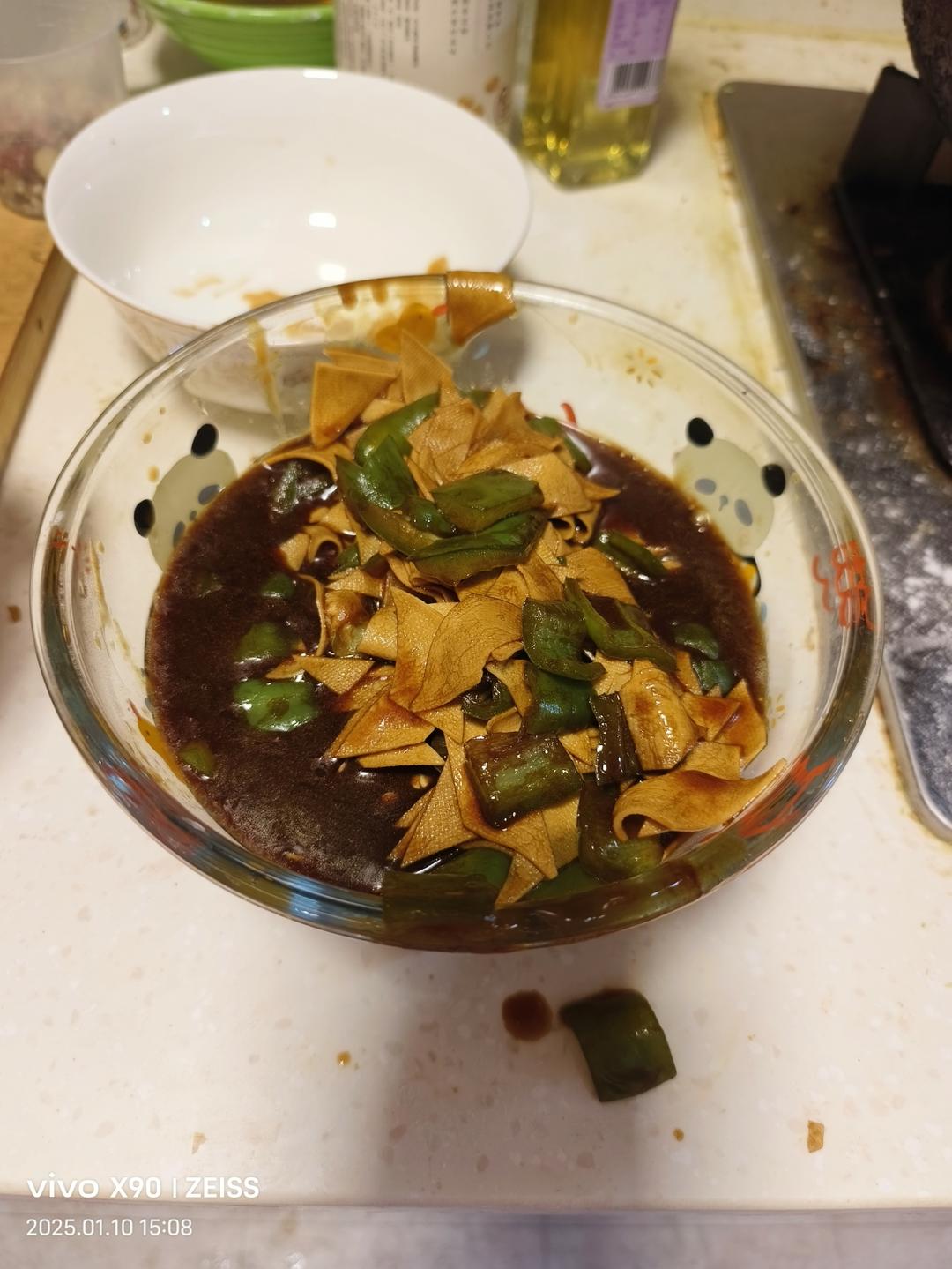 尖椒炒豆皮➕灵魂汤汁