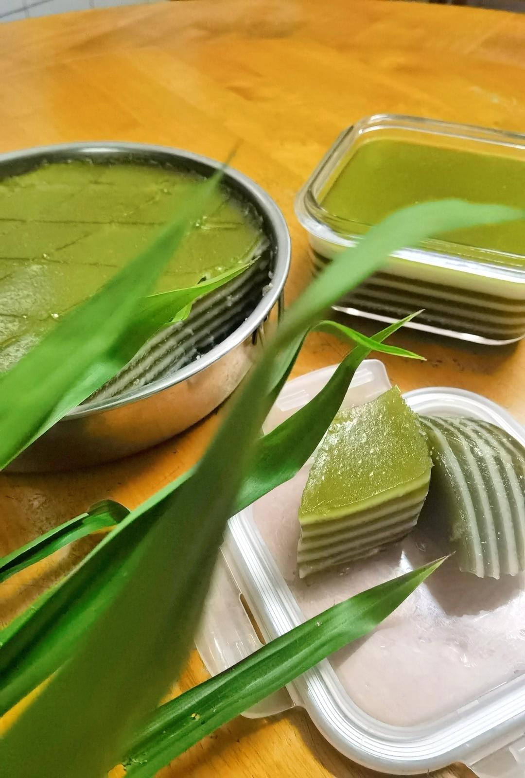 斑斓椰汁马蹄糕做法，千层马蹄糕制作方法，糕点详细流程