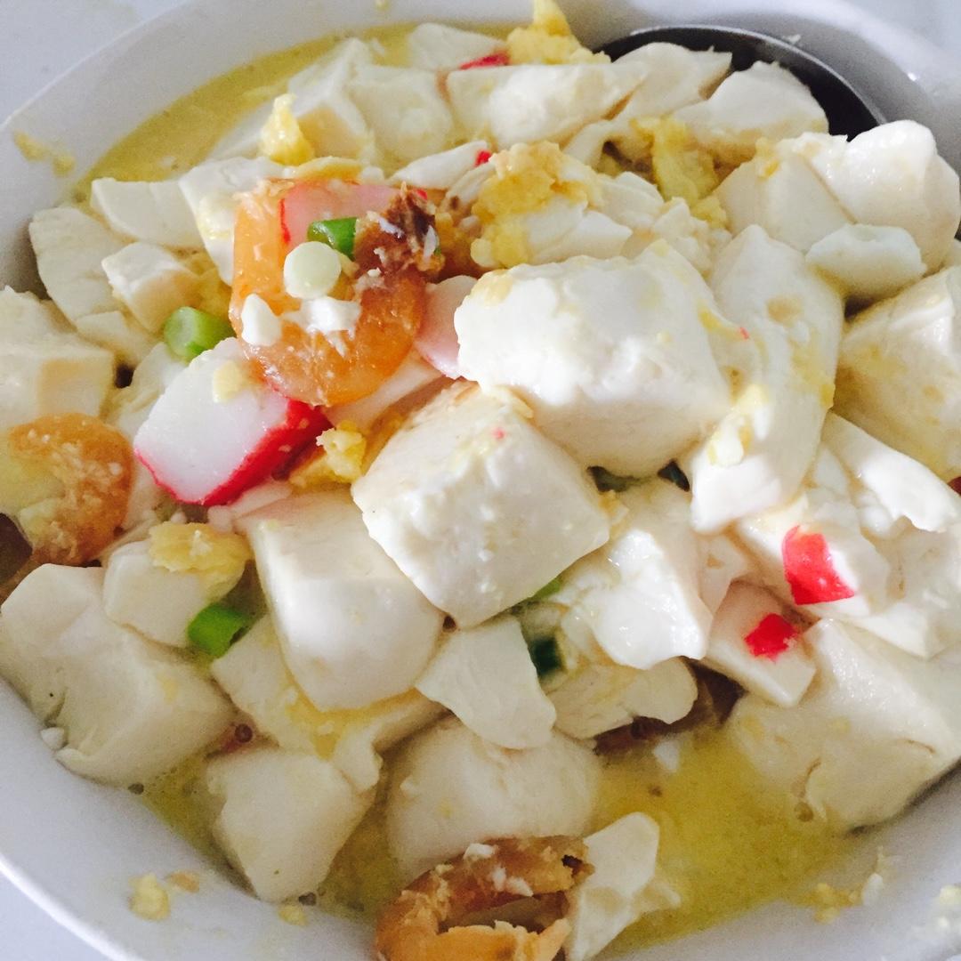 老丁的私房菜-蟹黄豆腐