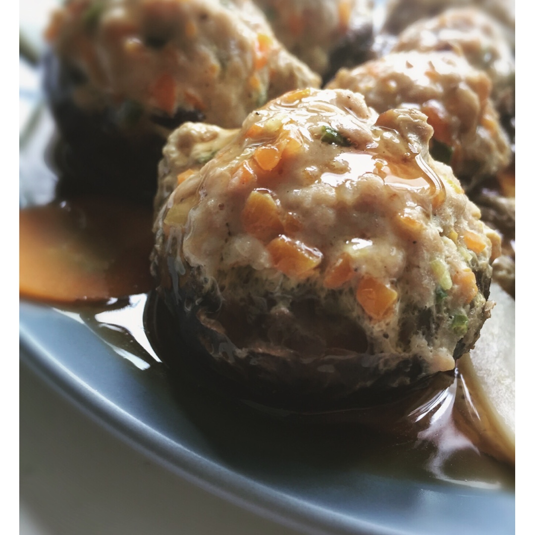 豆腐肉末酿香菇