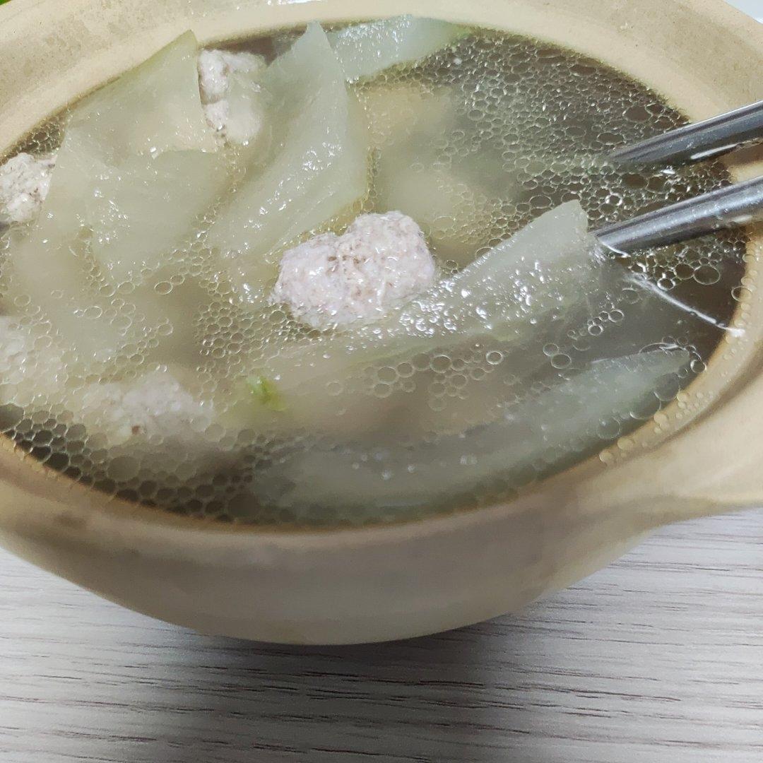 不用油不开油锅【冬瓜肉圆汤】