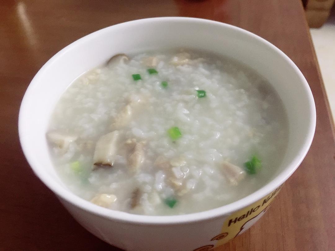 香菇滑鸡粥
