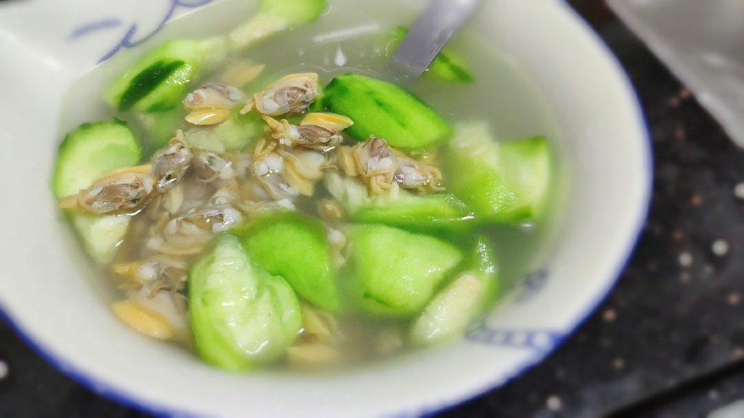 丝瓜花蛤汤