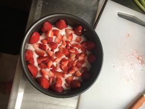 6寸草莓慕斯蛋糕的做法 步骤9