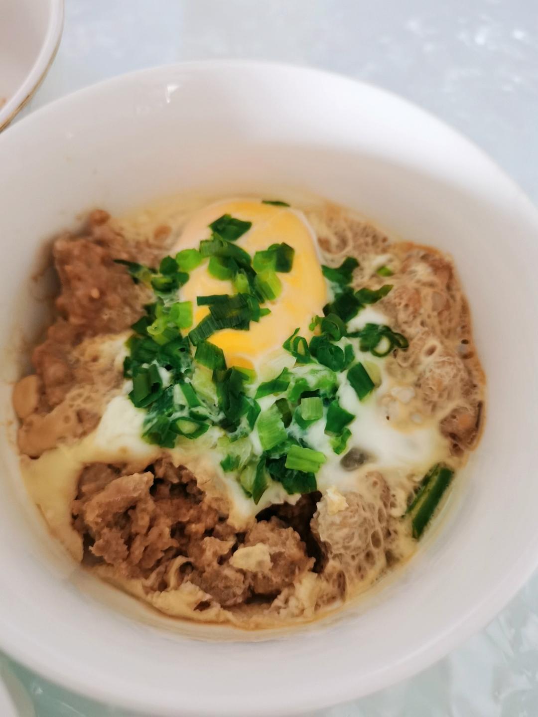蒸鸡蛋肉饼