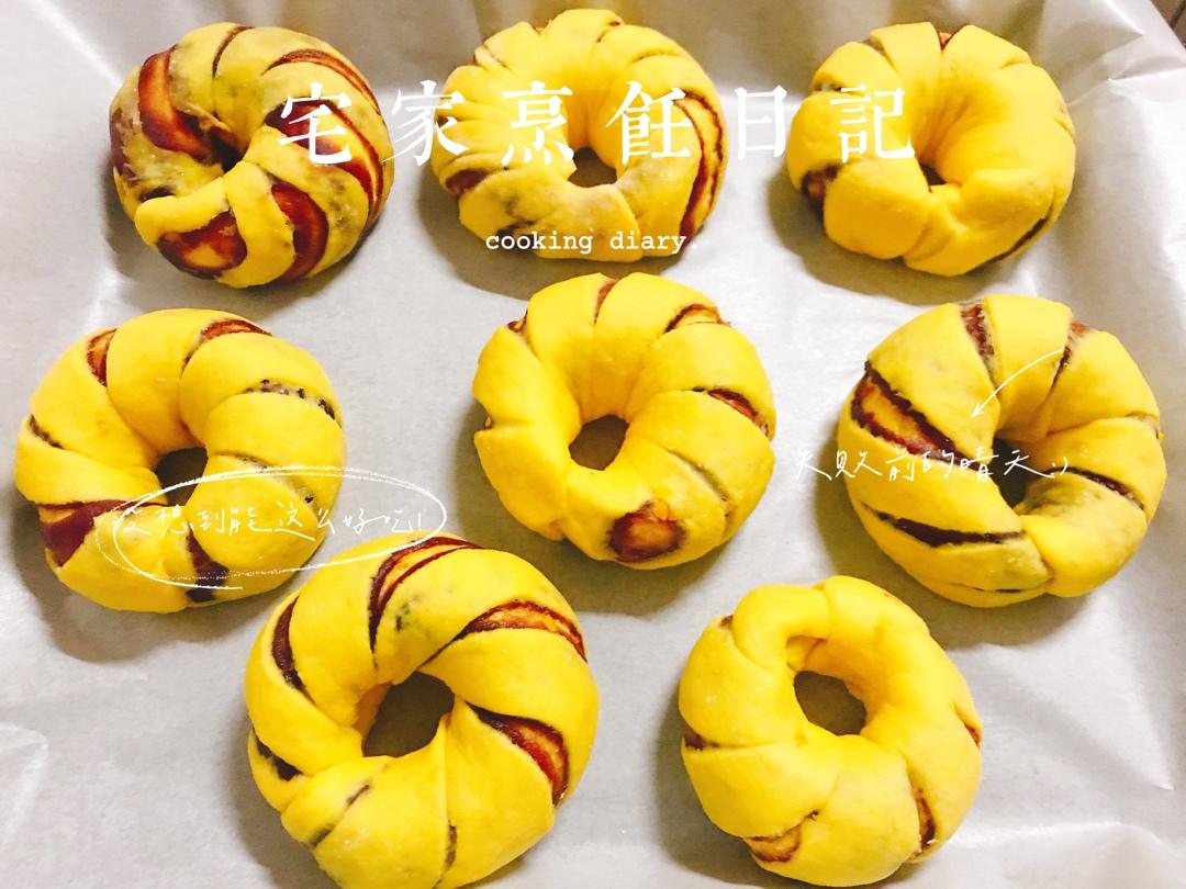（手揉水合法）卷卷红豆面包🥯🥯（不需手套膜）