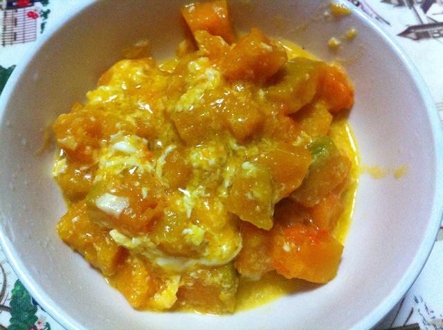牛油鸡蛋南瓜烩饭的做法