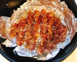 🔥孜然肉串🍢🔥鲜嫩有汁（空气炸锅 做菜超简单）烤箱也可以做的做法 步骤11