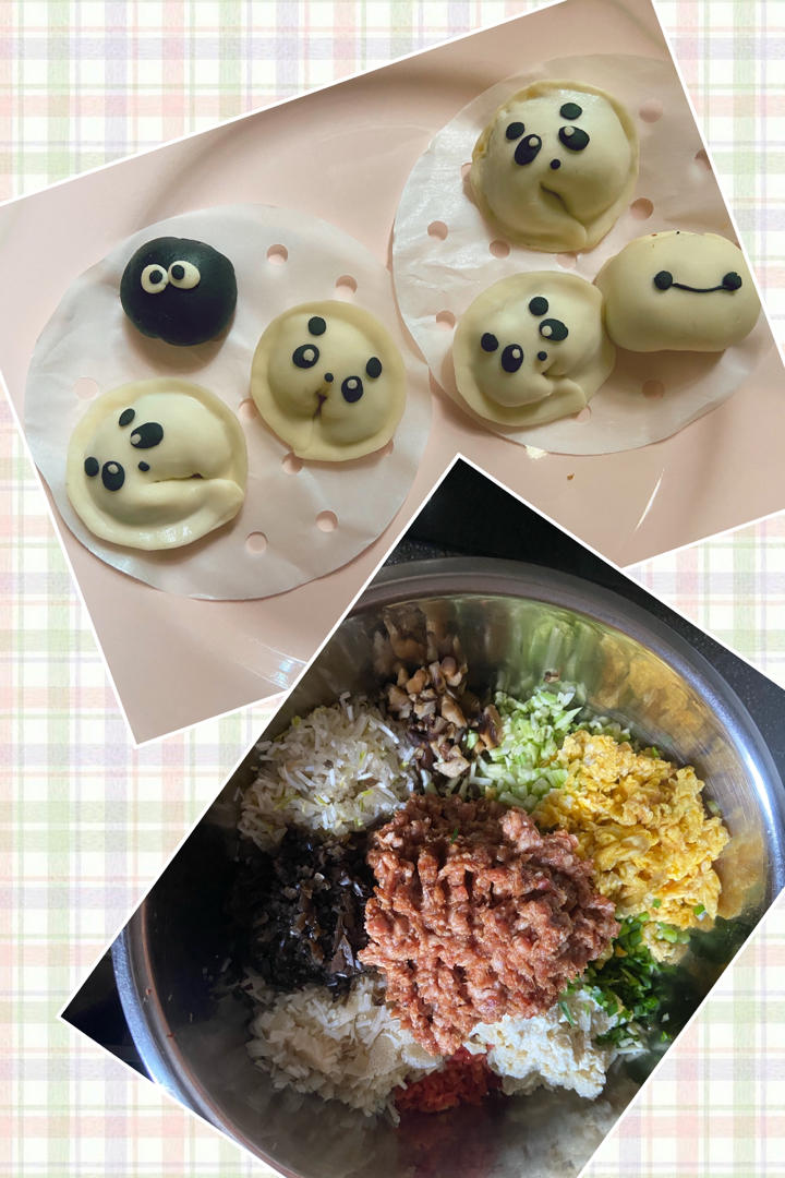 卡通馒头（熊猫）--原创