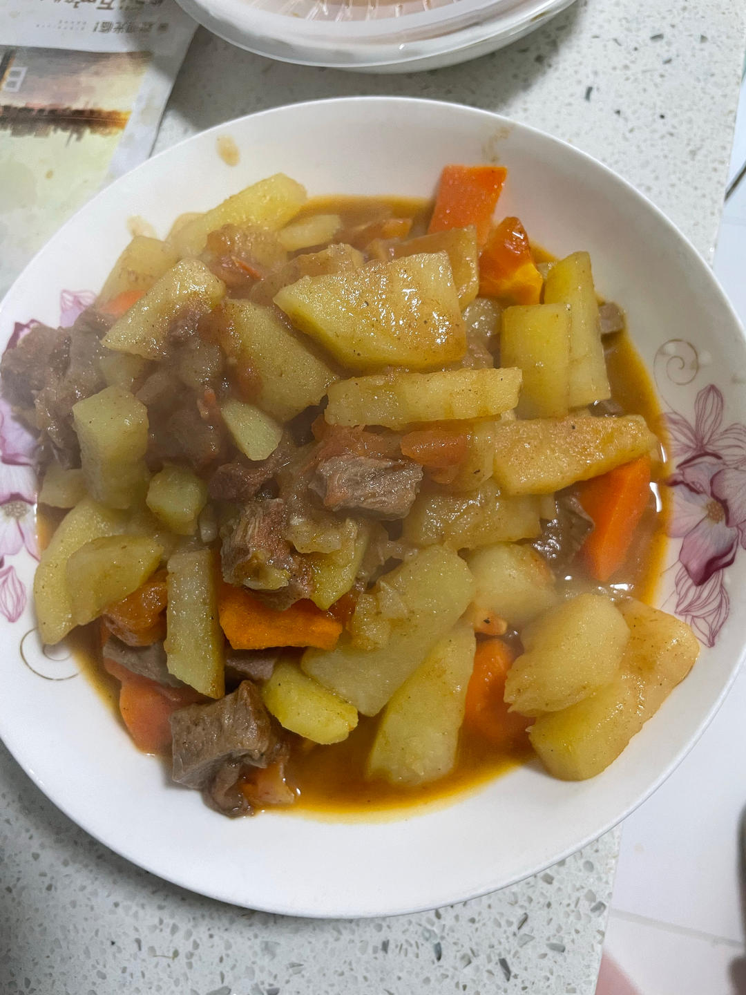 卤牛肉烩番茄土豆🥩🥔🍅