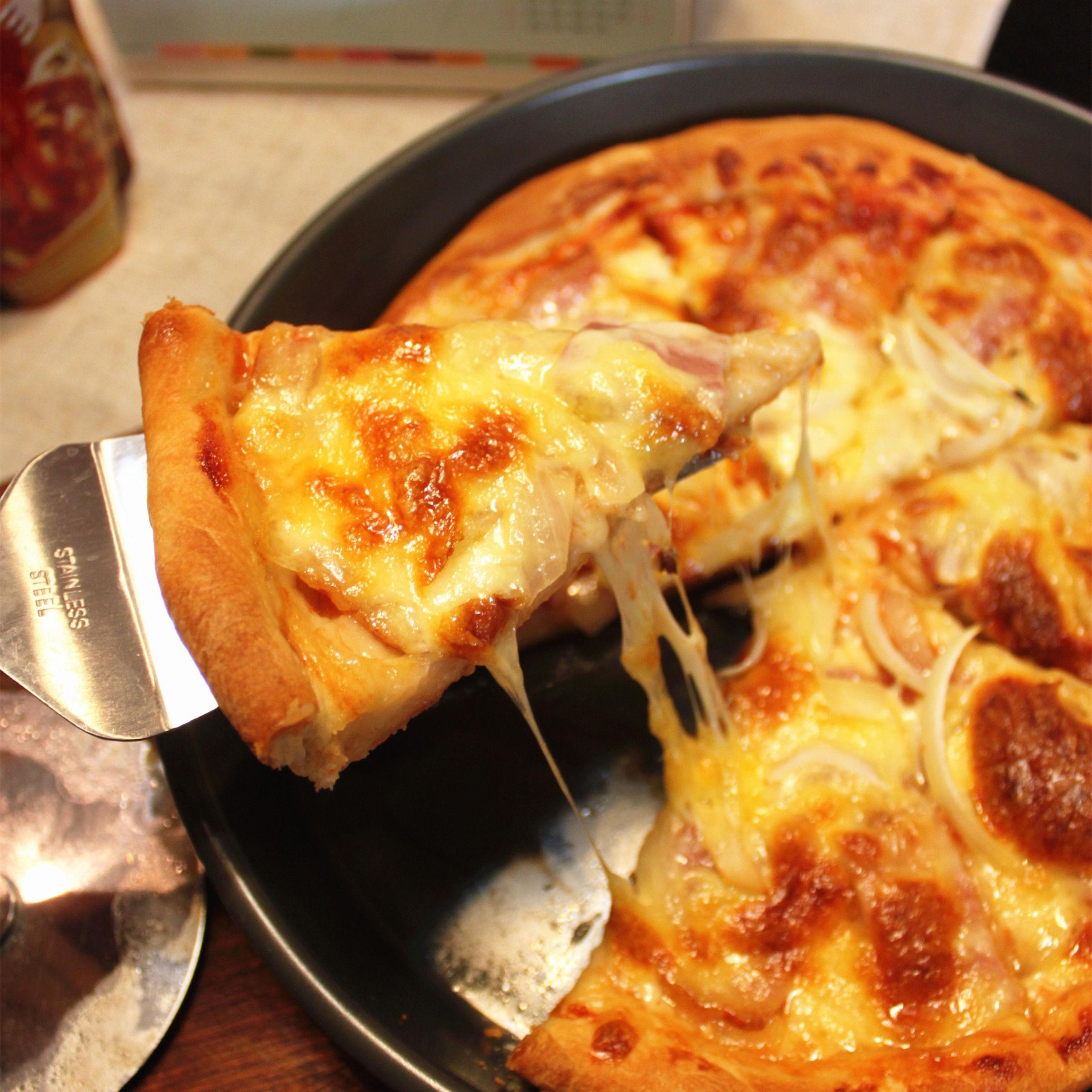 在家也能做西餐--芝士培根披萨的做法