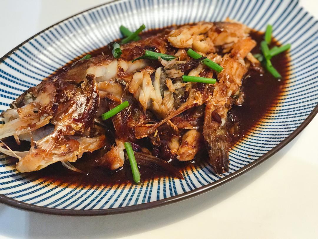 黄豆酱烧黄鱼