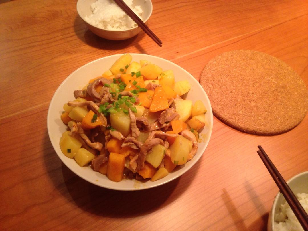 土豆炒肉片