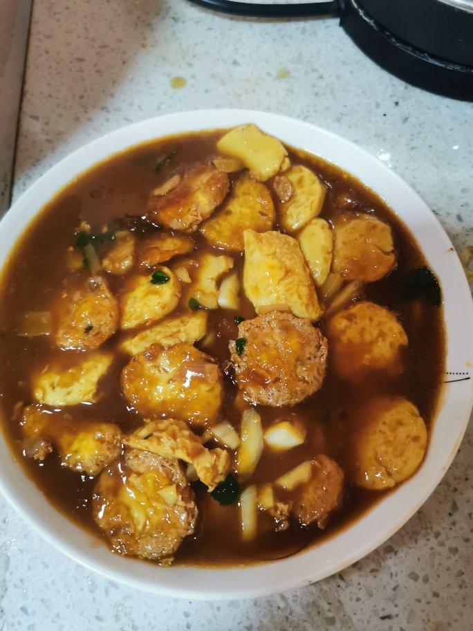 酱汁日本豆腐，炒鸡下饭