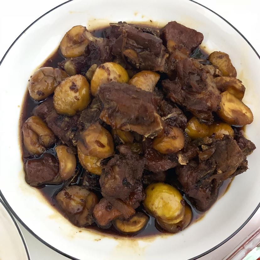 板栗烧排骨