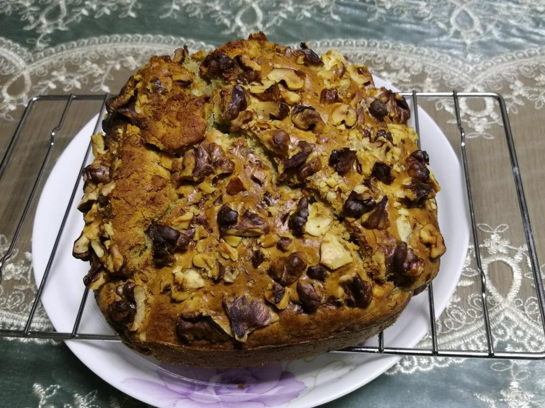 简易版香蕉核桃蛋糕