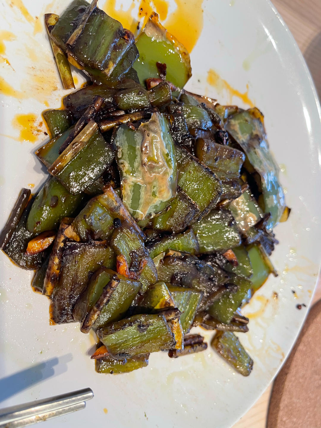 🔥强烈推荐一道比肉还好吃的干煸辣椒🌶，朋友们一定不要错过哦❗️