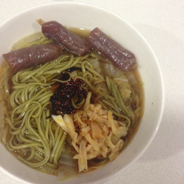 小葱麻油酱油面