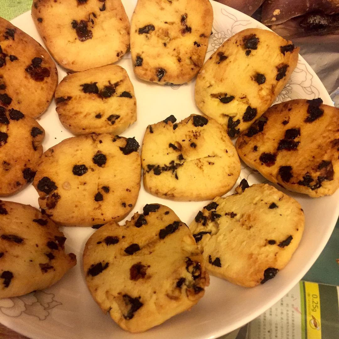 低糖少油版蔓越莓饼干