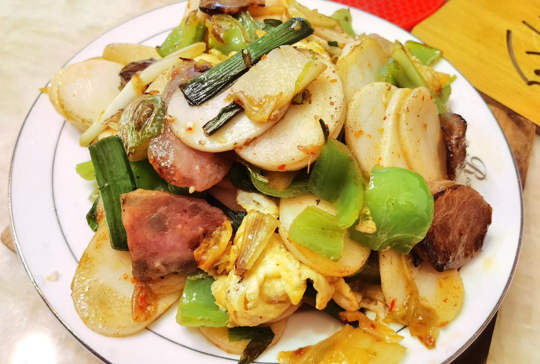 秒杀路边摊‼️好吃到舔盘的老干妈炒年糕