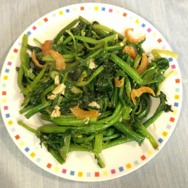 蒜香虾仁菠菜