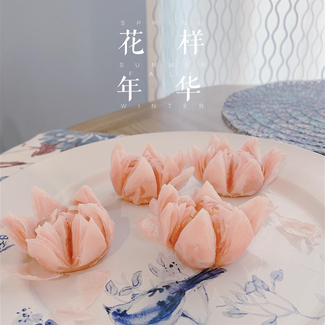 【荷花酥】没有烤箱，也能做出以假乱真的点心！