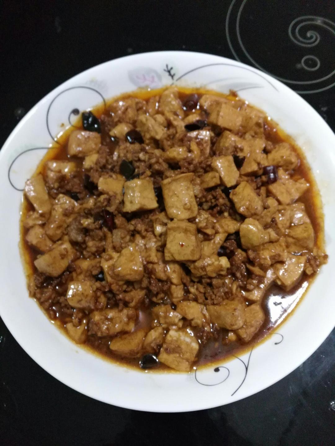 家常红烧肉末豆腐