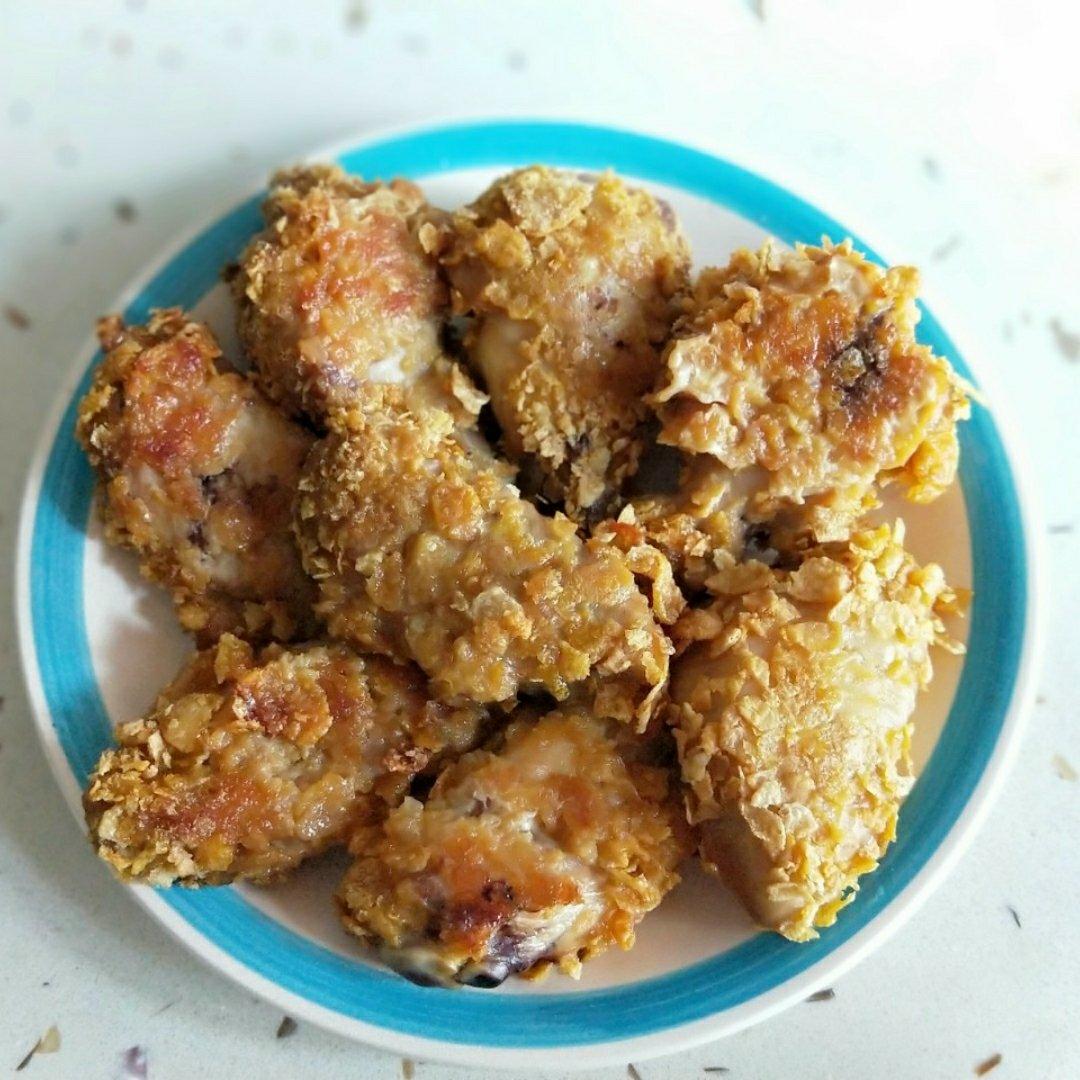 玉米片的妙用—香酥烤翅