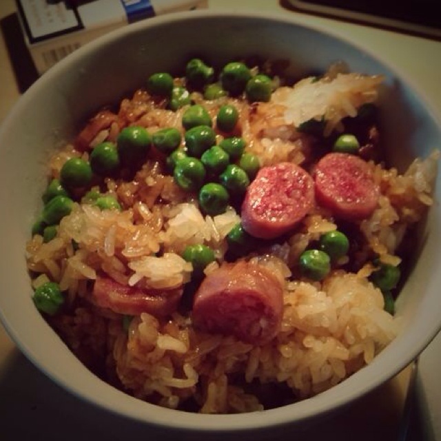 香肠蒸糯米饭