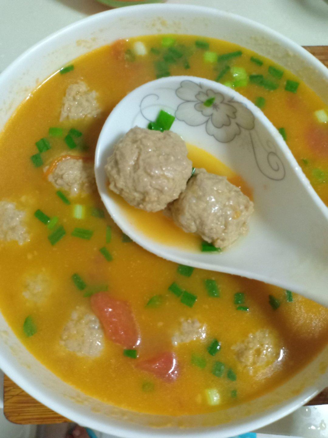 番茄肉丸子汤