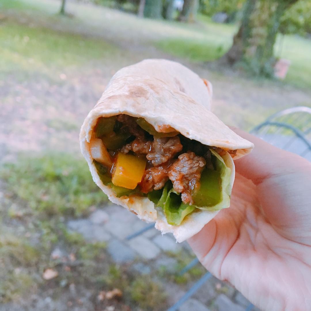 三颗星星一粒米做的墨西哥牛肉卷