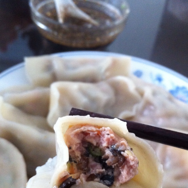杏鲍菇大肉饺子