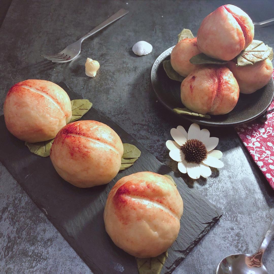 寿桃馒头（水蜜桃馒头）
