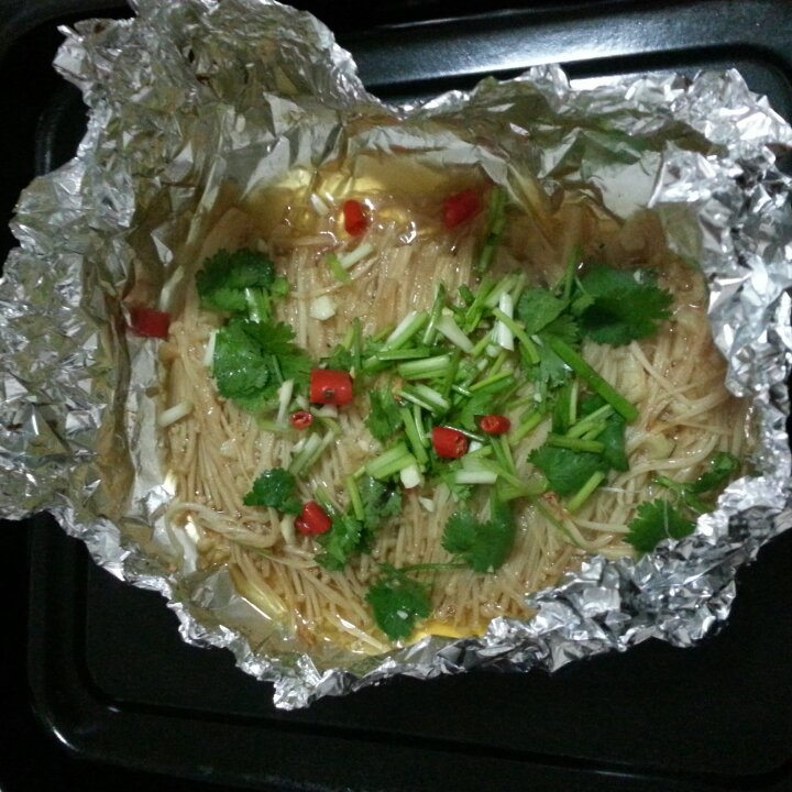 烤箱版 烤金针菇