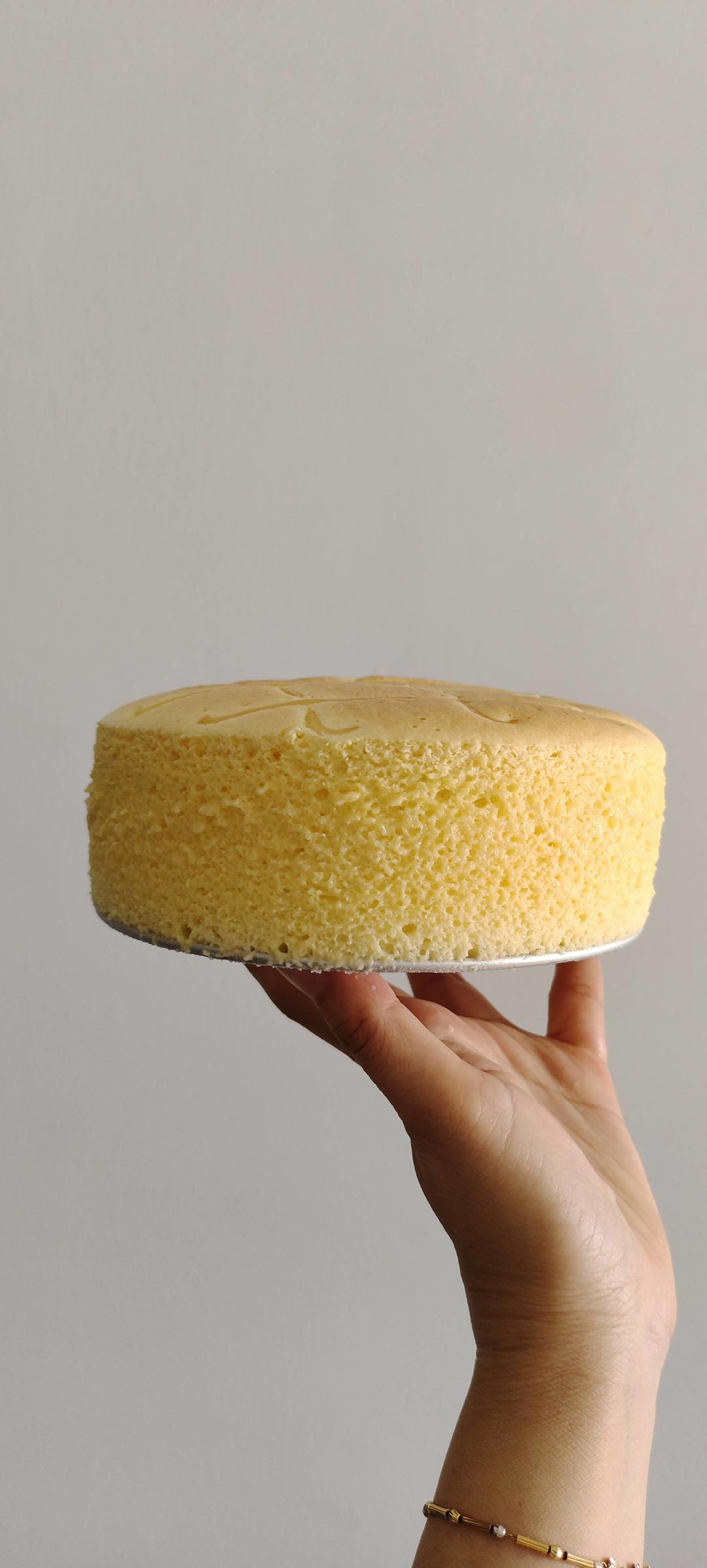 6寸香妃古早蛋糕零失败配方，烫面法口感湿润绵密屡试不爽，完胜戚风蛋糕